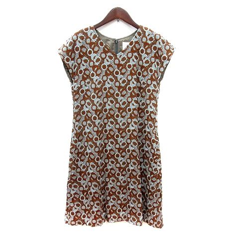 サリースコット Sally Scott ワンピース ひざ丈 刺繍 フレンチスリーブ