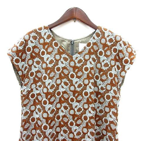 サリースコット Sally Scott ワンピース ひざ丈 刺繍 フレンチスリーブ