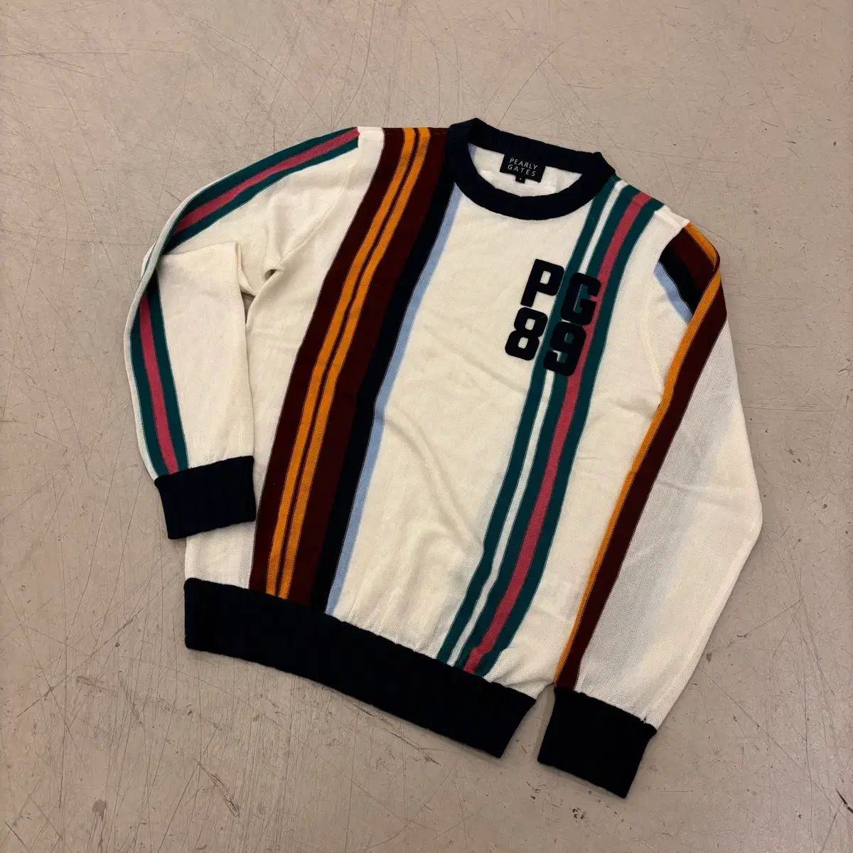 パーリーゲイツ カラー ストライプ ニット - メルカリ