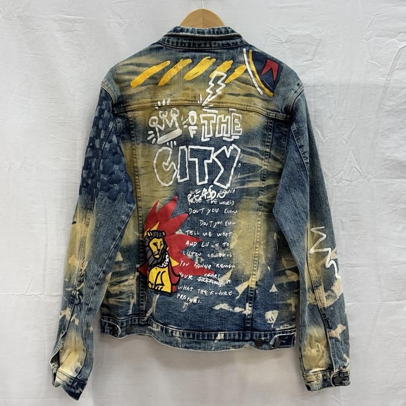 リーズン KING OF THE CITY 総柄 グラフィティ ペイント ストレッチ