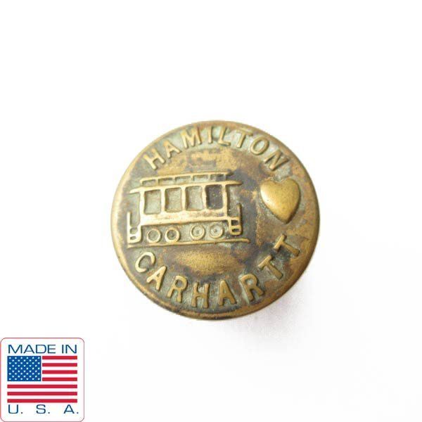 1910-1930年代製 carhartt カーハート チェンジボタン トロリー ハート