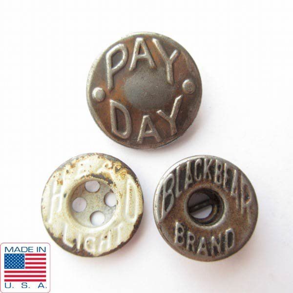 30s-40s PAY DAY,HEAD LIGHT,BLACK BEAR BRAND チェンジボタン メタル 