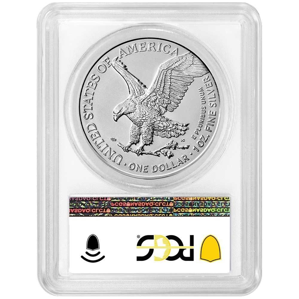 2021年 (W) $1 タイプ2 アメリカンシルバーイーグル PCGS MS70