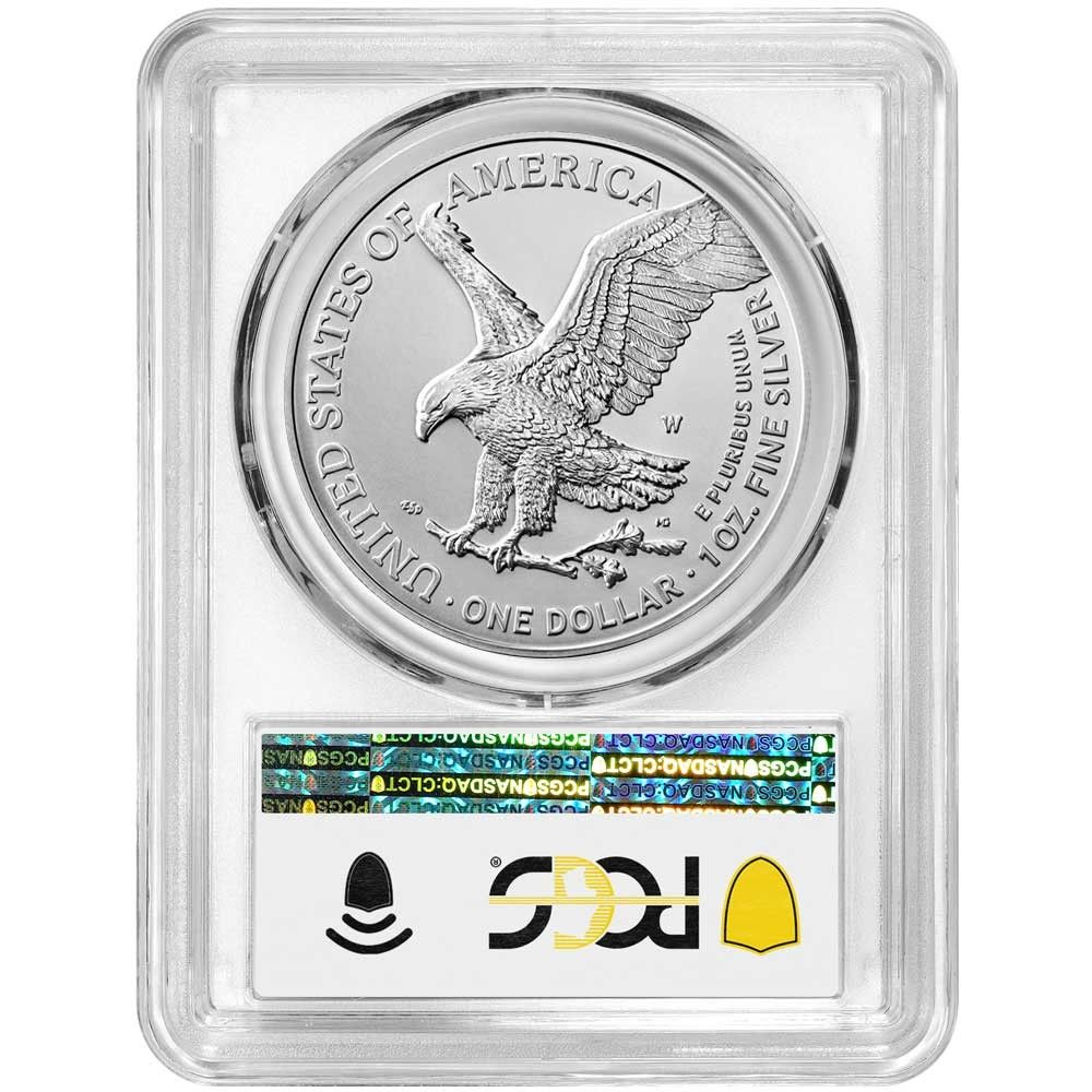 2023-W バーニッシュ仕上げ 1ドル アメリカン シルバー イーグル PCGS