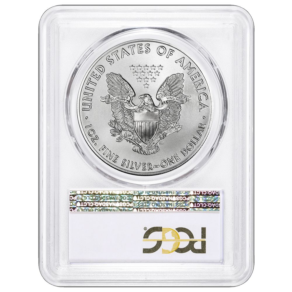2014年 1ドル アメリカン シルバー イーグル PCGS MS70 ブルーラベル