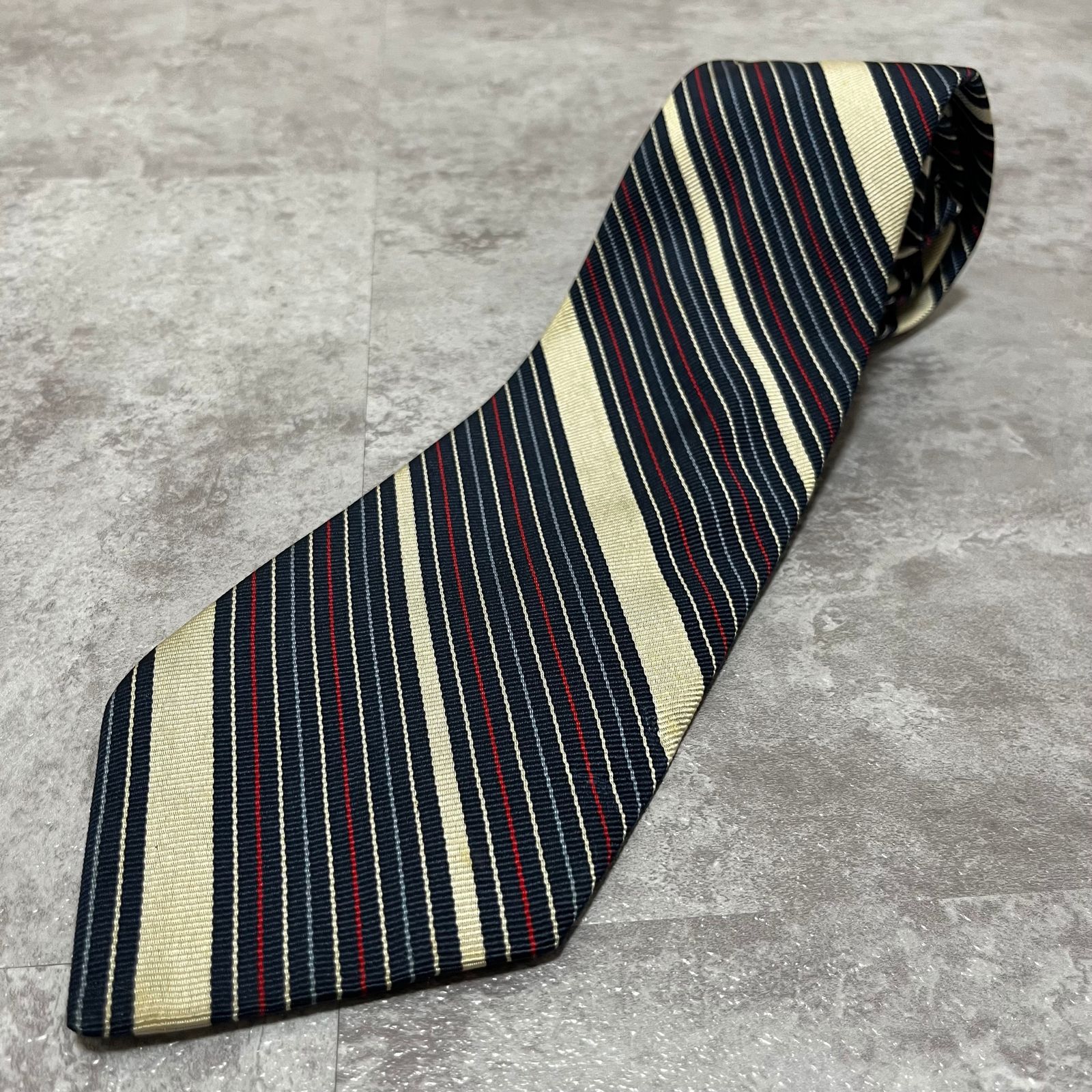 Aquascutum】アクアスキュータム レジメンタルストライプネクタイ