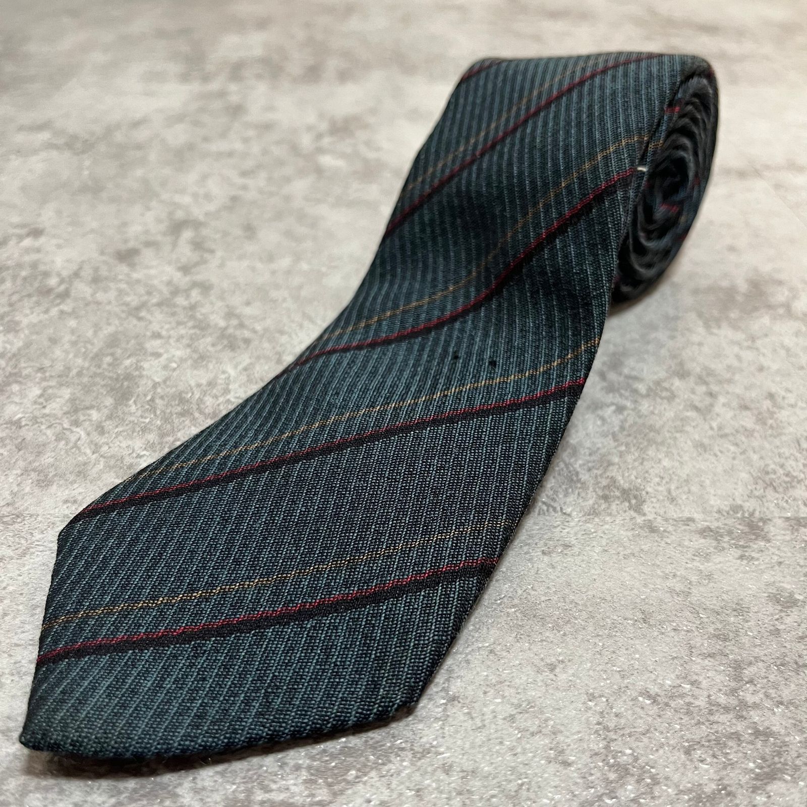 Christian Dior】レジメンタルストライプネクタイ ビジネス向け バイ