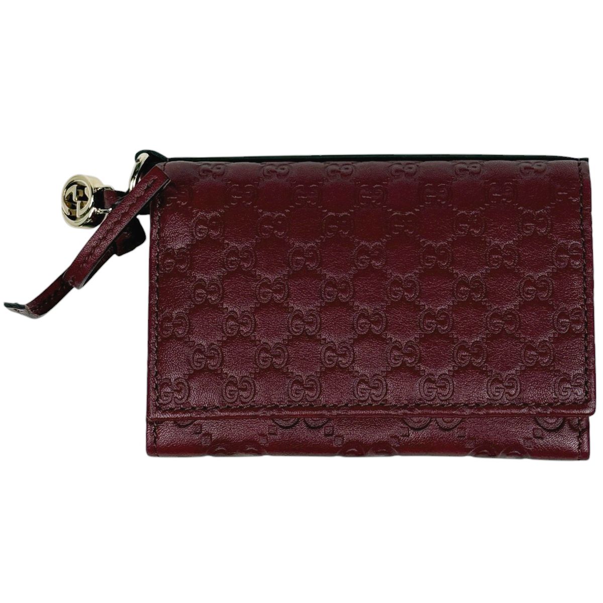 グッチ GUCCI マイクロ グッチシマ 二つ折り カードケース GG柄 名刺 