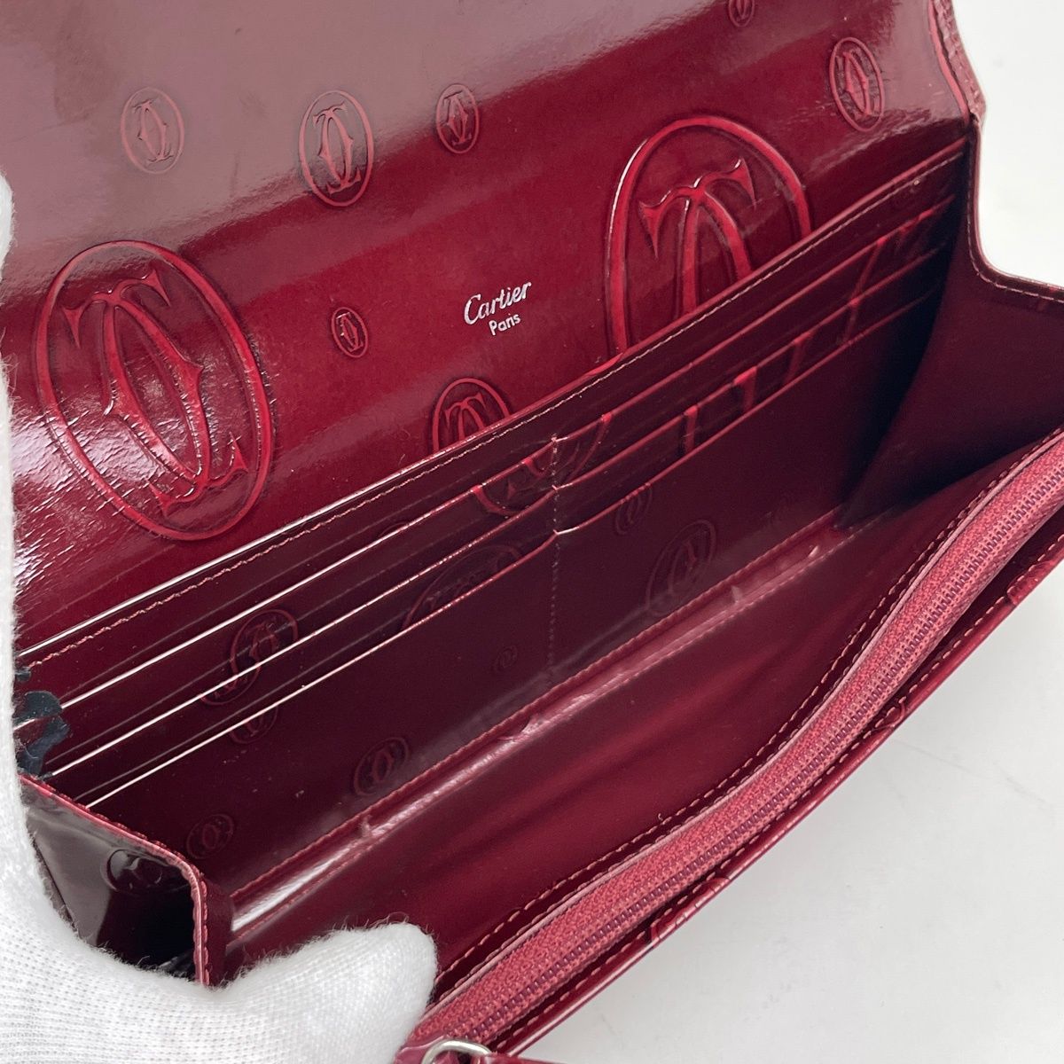 カルティエ CARTIER ハッピーバースデー 長財布 二つ折り 札入れ 小銭 