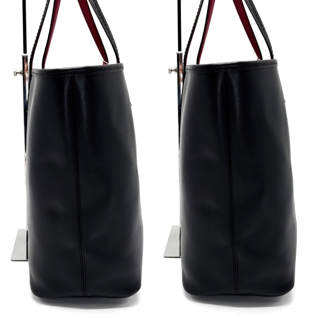 良品】 coach y2k totebag hand all leather logo charm black unisex 