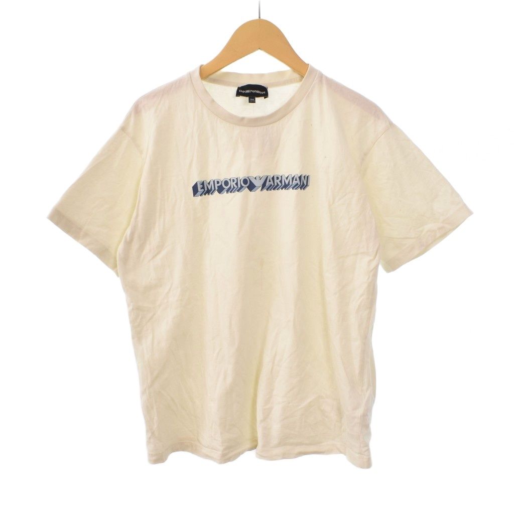 エンポリオアルマーニ EMPORIO ARMANI Tシャツ 半袖 プリント 14A 白