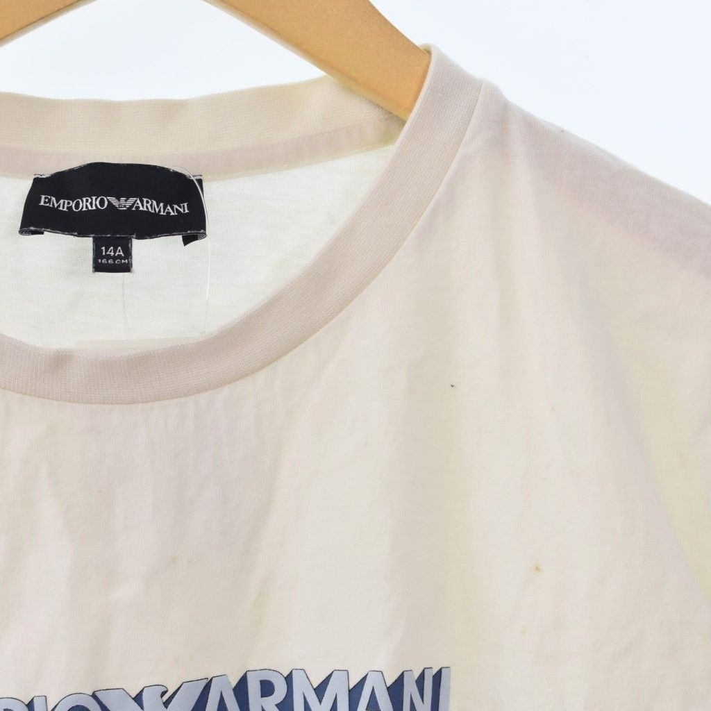 エンポリオアルマーニ EMPORIO ARMANI Tシャツ 半袖 プリント 14A 白