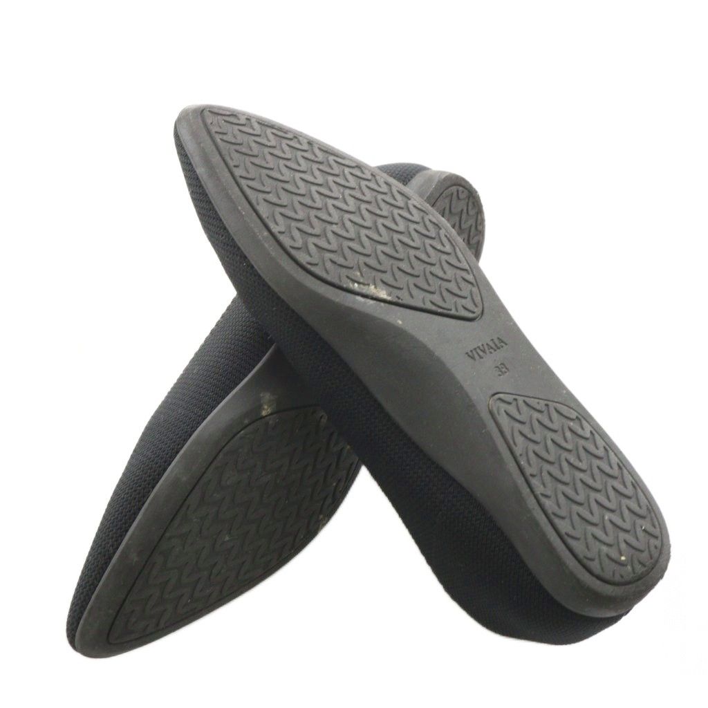 ビバイア VIVAIA パンプス ポインテッドトゥ 38 黒 ブラック /AN12