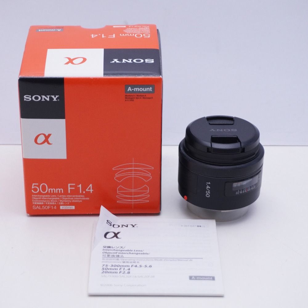 sony ソニー 交換レンズ 50mm f1.4 α Aマウント SAL50F14 - メルカリ