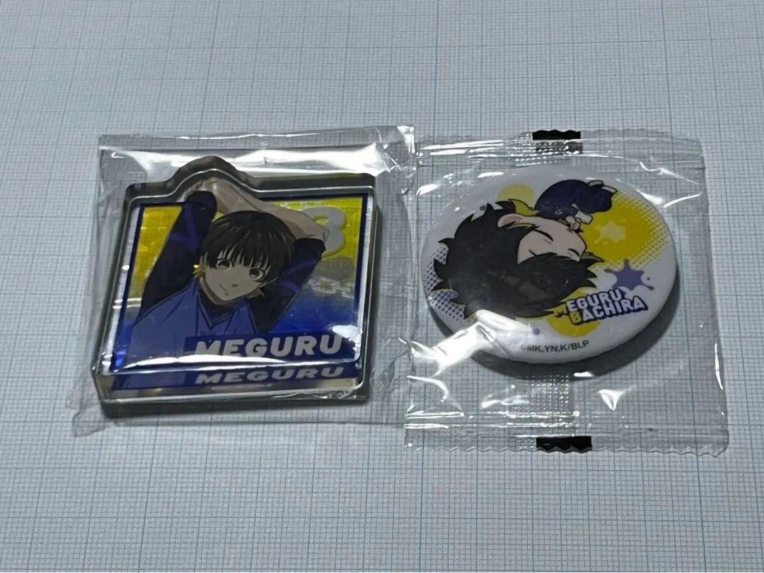 ブルーロック 蜂楽廻 アクリルブロック 缶バッジ - メルカリ