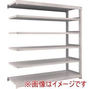 【新品・2営業日で発送】TRUSCO トラスコ中山 TRUSCO スチールラック M5型中量棚 1800×721×H2100 6段 連結 免震樹脂ベース付 ネオグレー ネオグレー (M57676BSFC 8000NG)