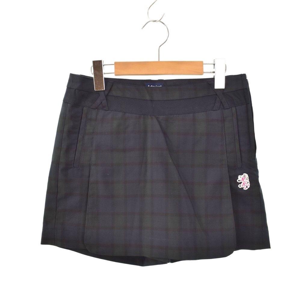 アドミラル Admiral GOLF キュロット ショートパンツ チェック柄 S 紺