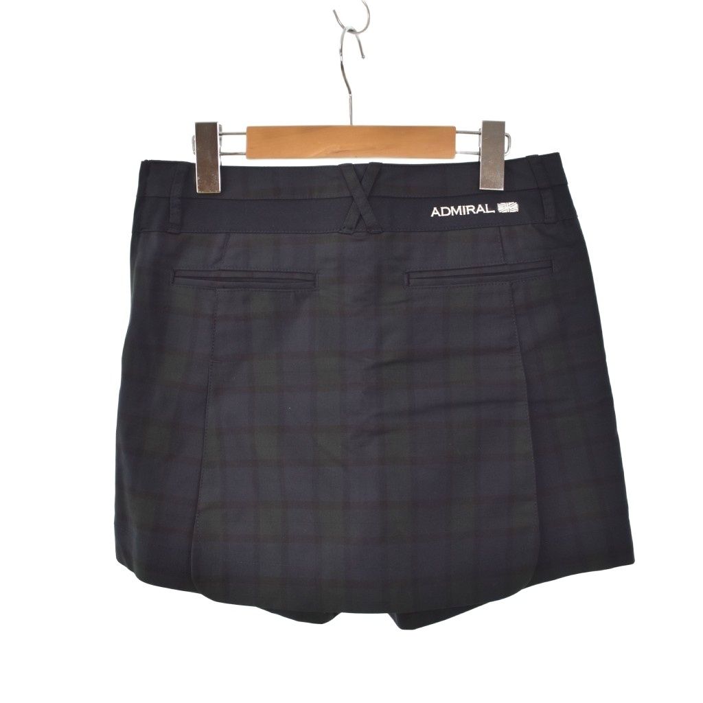 アドミラル Admiral GOLF キュロット ショートパンツ チェック柄 S 紺