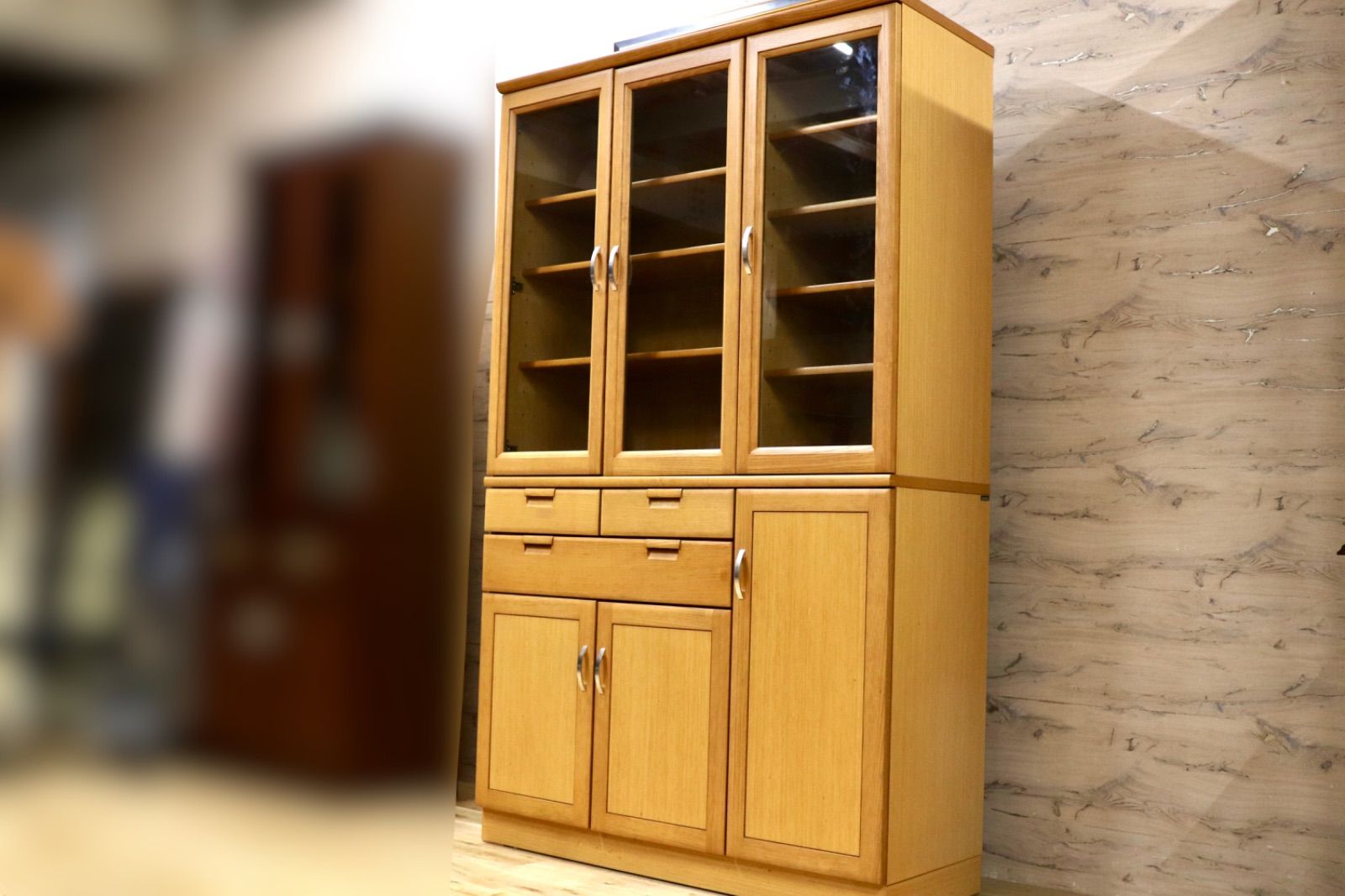 GMIK198○karimoku / カリモク 食器棚 キャビネット 水屋棚 カップ