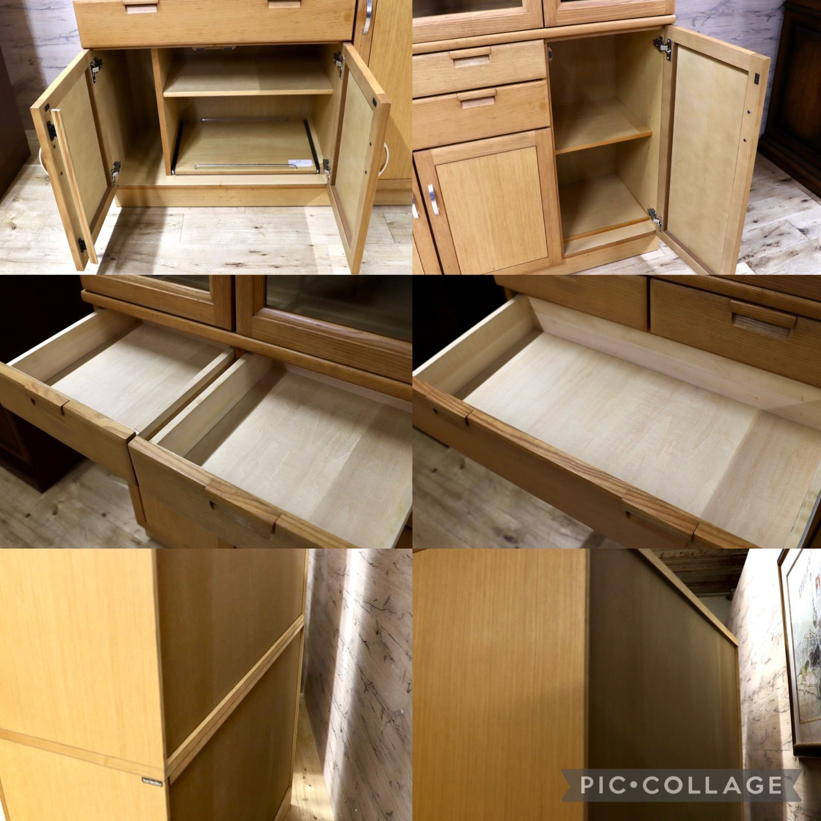 GMIK198○karimoku / カリモク 食器棚 キャビネット 水屋棚 カップ