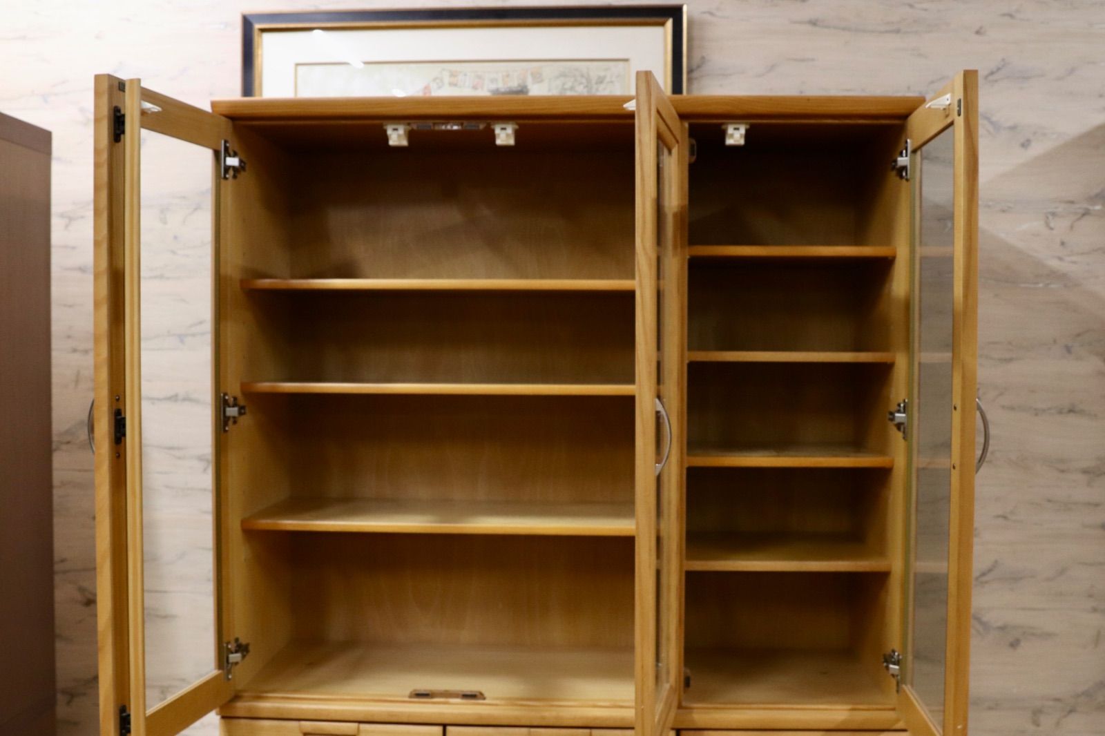 GMIK198○karimoku / カリモク 食器棚 キャビネット 水屋棚 カップ