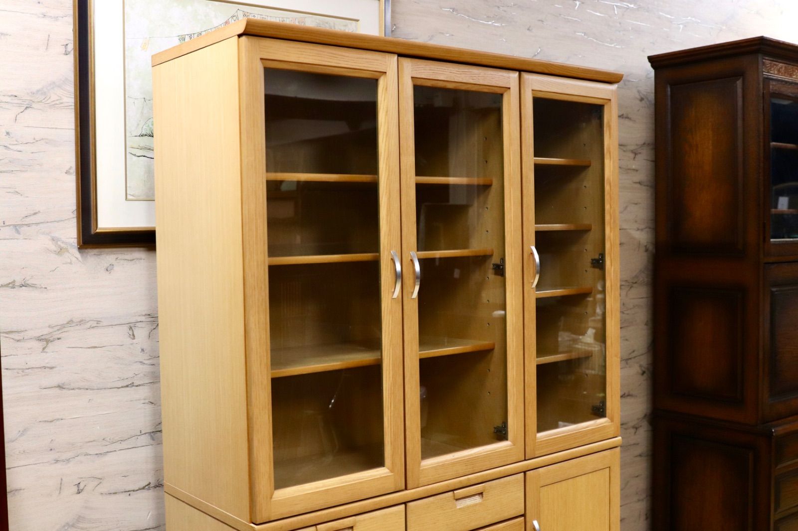 GMIK198○karimoku / カリモク 食器棚 キャビネット 水屋棚 カップ