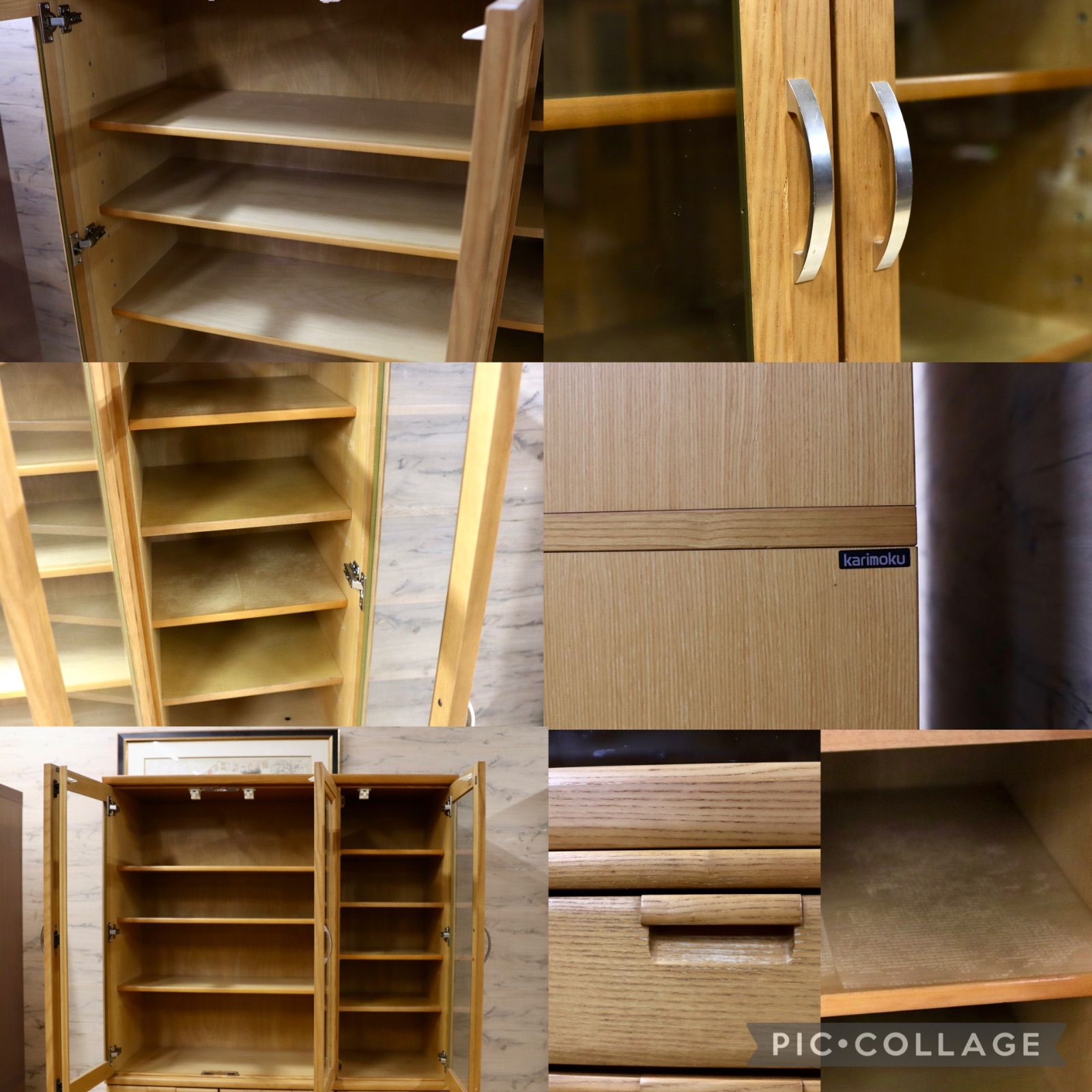 GMIK198○karimoku / カリモク 食器棚 キャビネット 水屋棚 カップ
