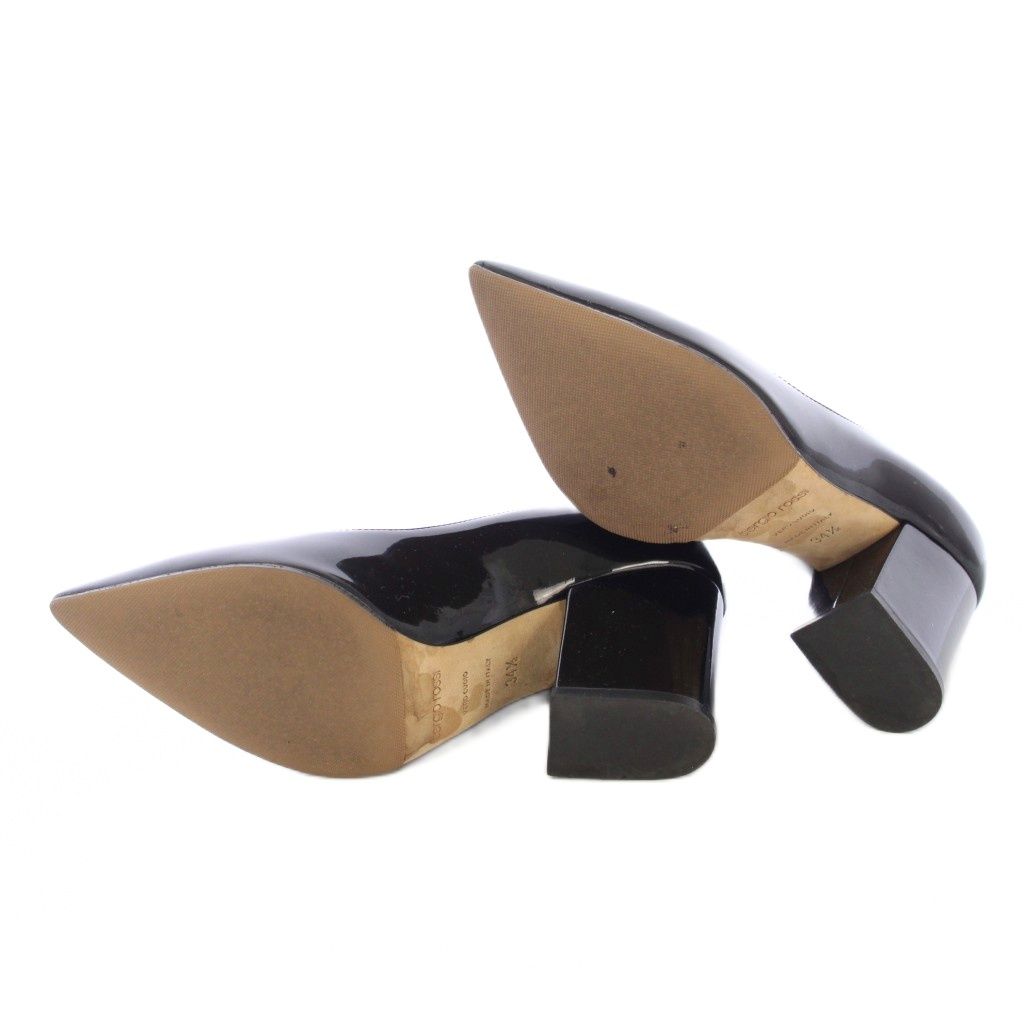 セルジオロッシ Sergio rossi パンプス ポインテッドトゥ チャンキー