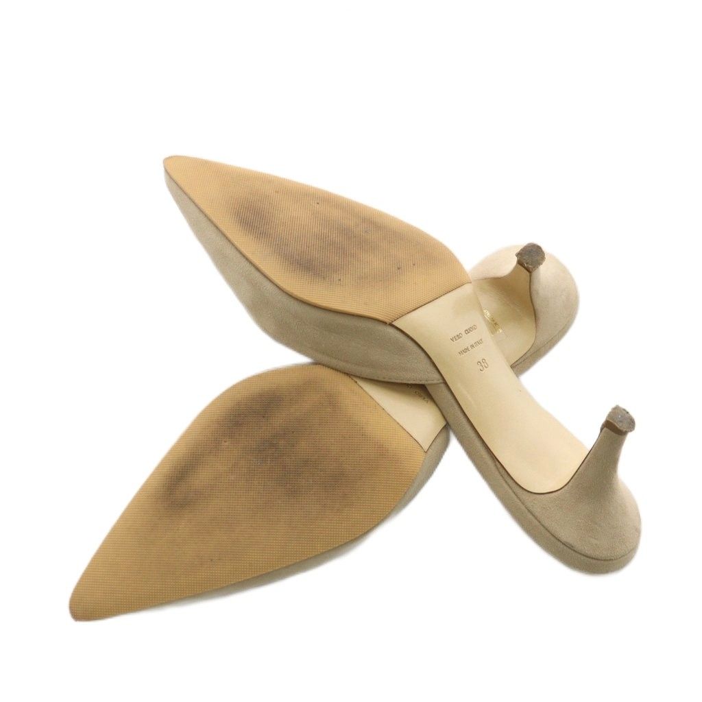 バルダン baldan ミュール ヒール ポインテッドトゥ スエード 38