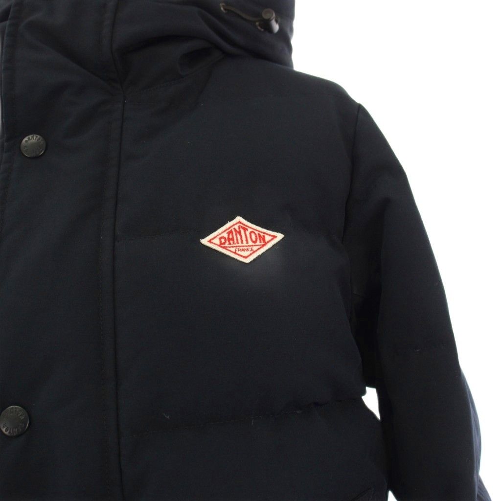 ダントン DANTON ダウンジャケット フーディ 36 ネイビー JD-8931 /KH