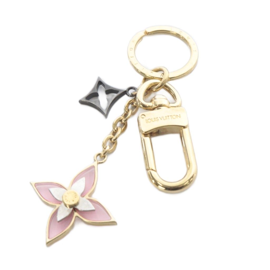 ルイヴィトン ポルト クレ ブルーミング フラワー BB チャーム ピンク