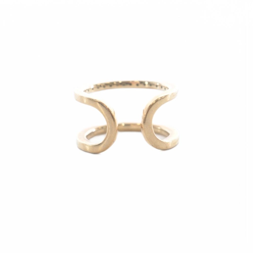 ヒロタカ Hirotaka マンハッタン MANHATTAN ダブルラインリング 指輪