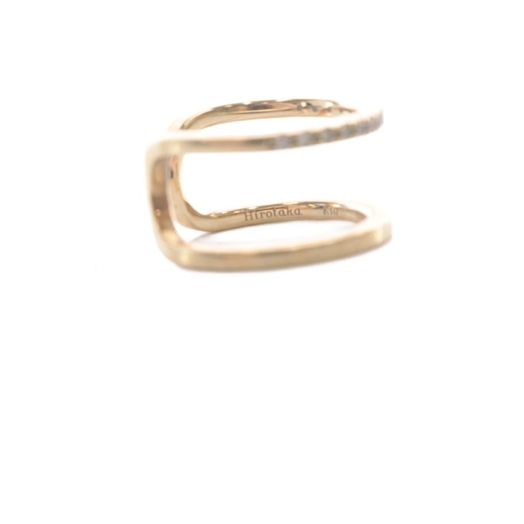 ヒロタカ Hirotaka マンハッタン MANHATTAN ダブルラインリング 指輪