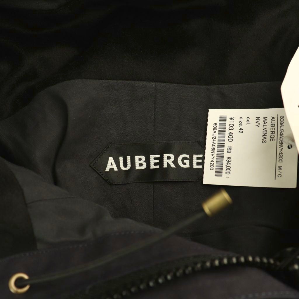 オーベルジュ AUBERGE 24AW MALVINAS コットン フーデッド ジャケット