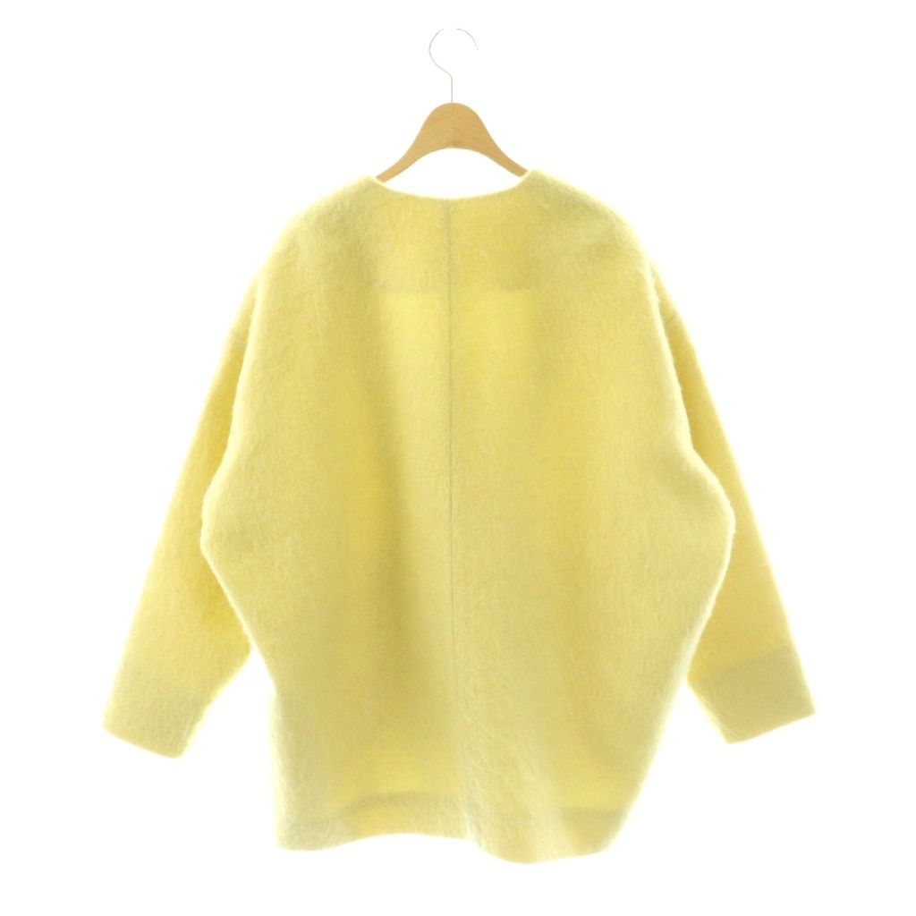 ヨリ yori ウールモヘアシャギージャケット ノーカラー F 黄色 /NR