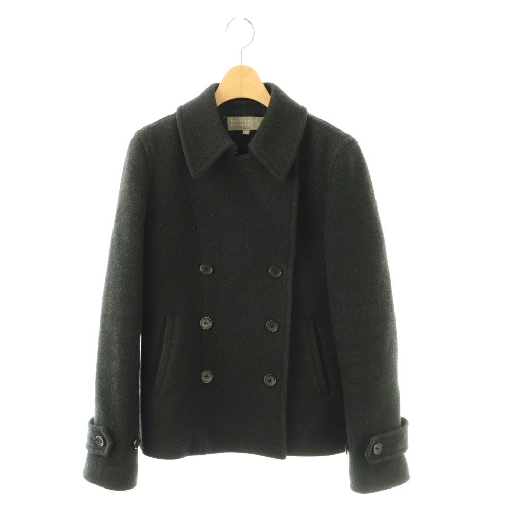 マーガレットハウエル MARGARET HOWELL ウールカシミヤショートPコート