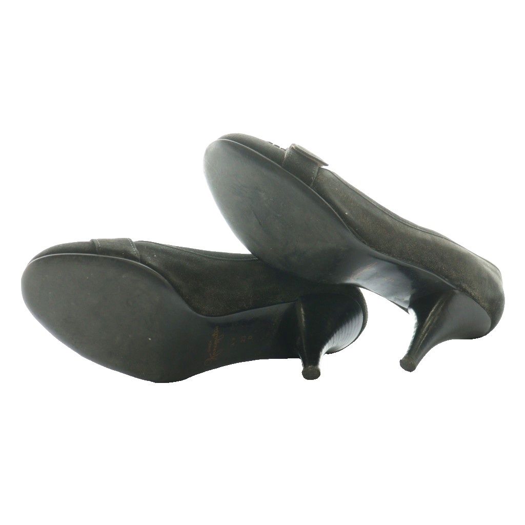 銀座かねまつ GINZA Kanematsu パンプス ラウンドトゥ 23cm 黒