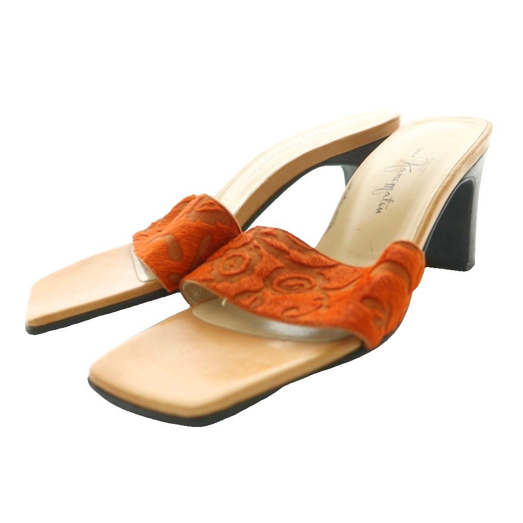 銀座かねまつ GINZA Kanematsu ミュールサンダル スクエアトゥ 23cm