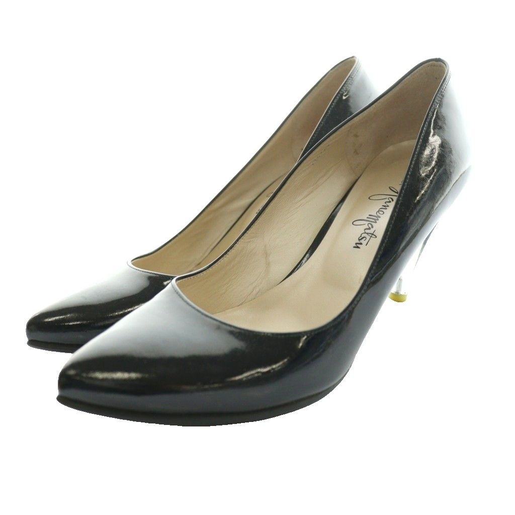 銀座かねまつ GINZA Kanematsu ポインテッドトゥパンプス エナメル