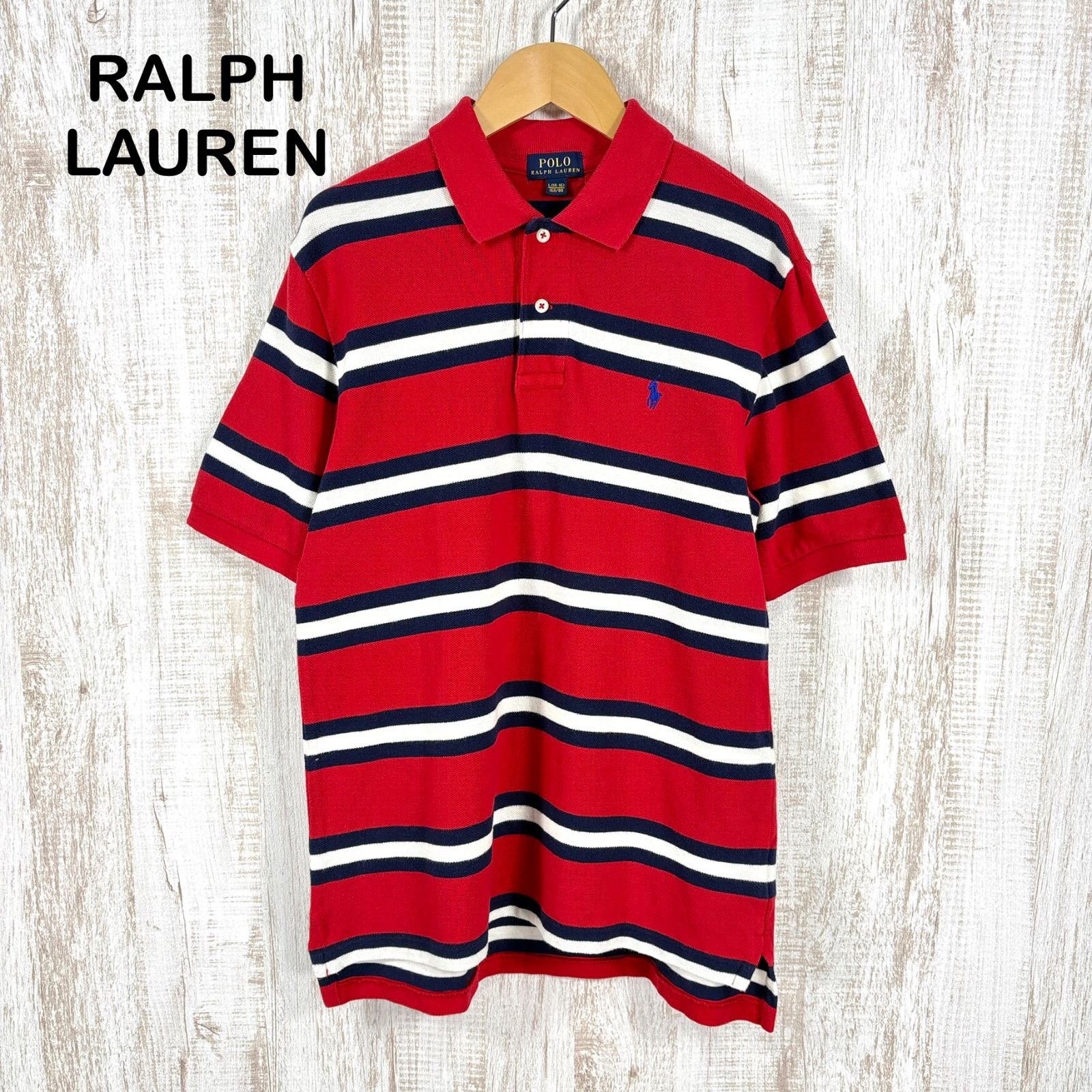 POLO RALPH LAUREN ポロラルフローレン ポニーロゴ刺繡 マルチボーダー