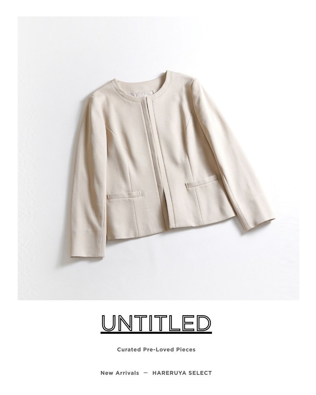 130t*美品 大きい44サイズ アンタイトル UNTITLED ノーカラー