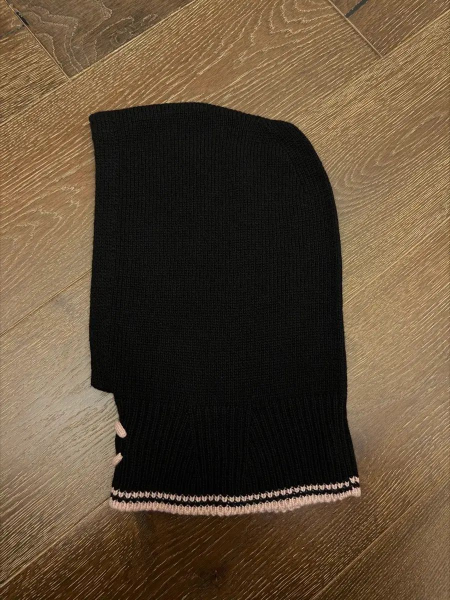 希少、新品】25B シャネル バラクラバ ブラック×ピンク シャネル