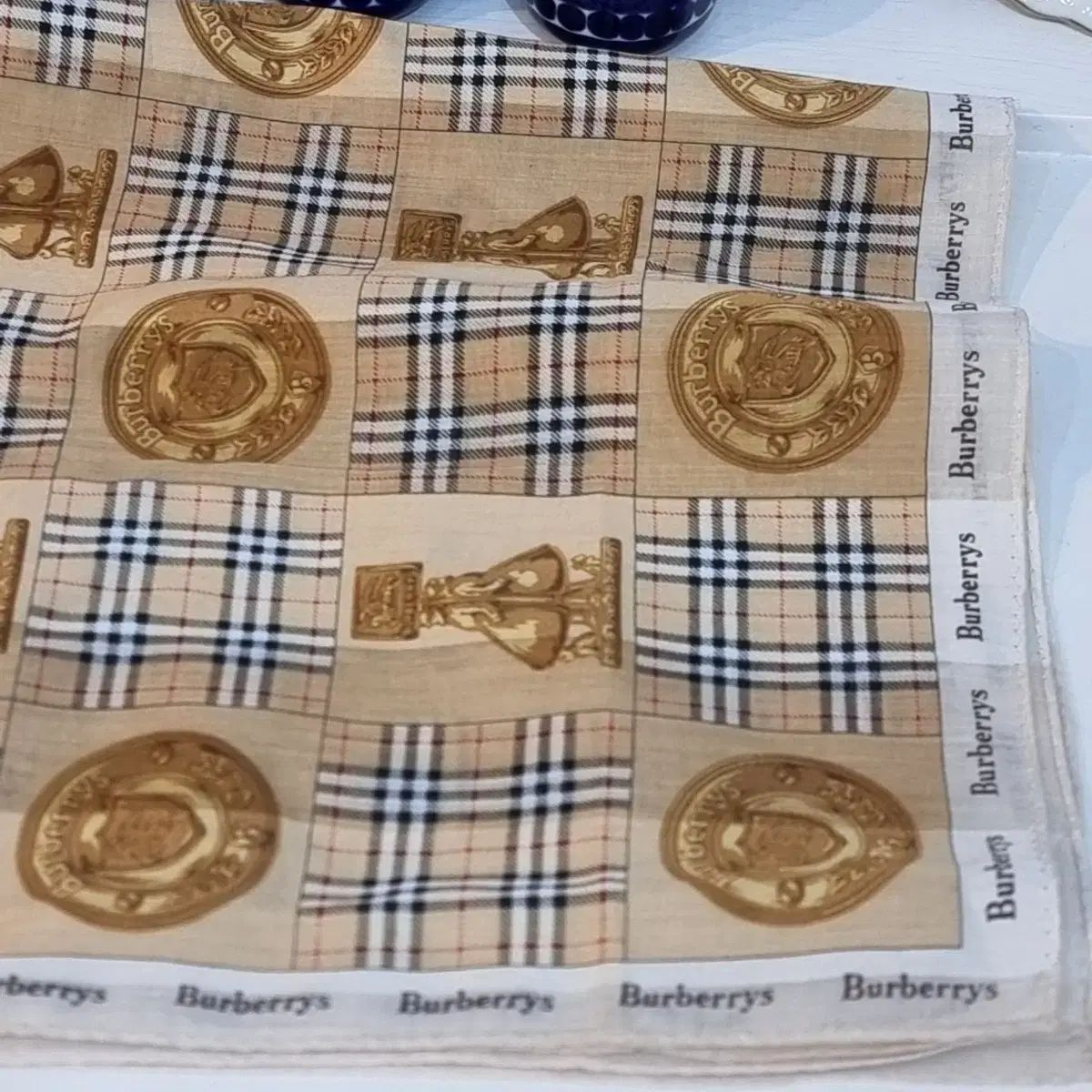 バーバリー(Burberrys) ヴィンテージ チェック コットン ハンカチ