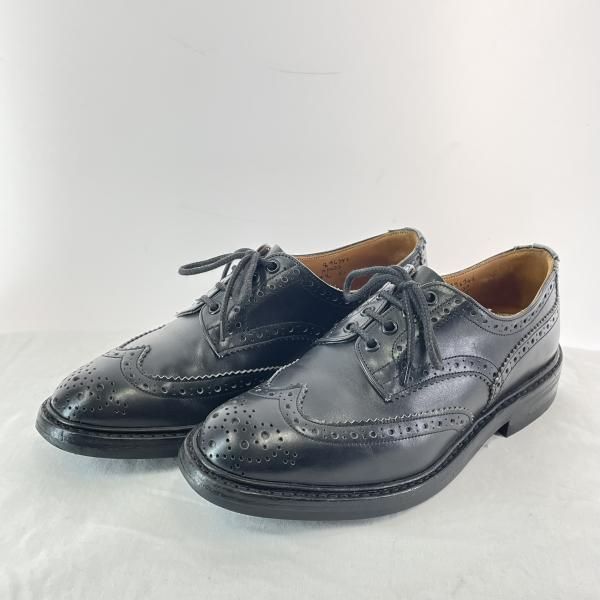 中古】Tricker's BOURTON ウィングチップレザーモデル ブラック サイズ