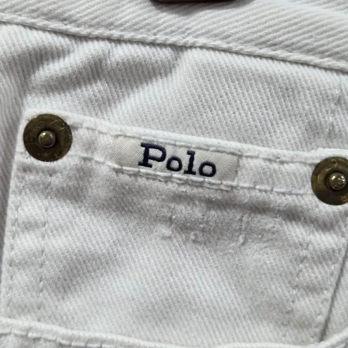 ポロラルフローレン ウィメンズ 白 デニム ショートパンツ 25 - メルカリ