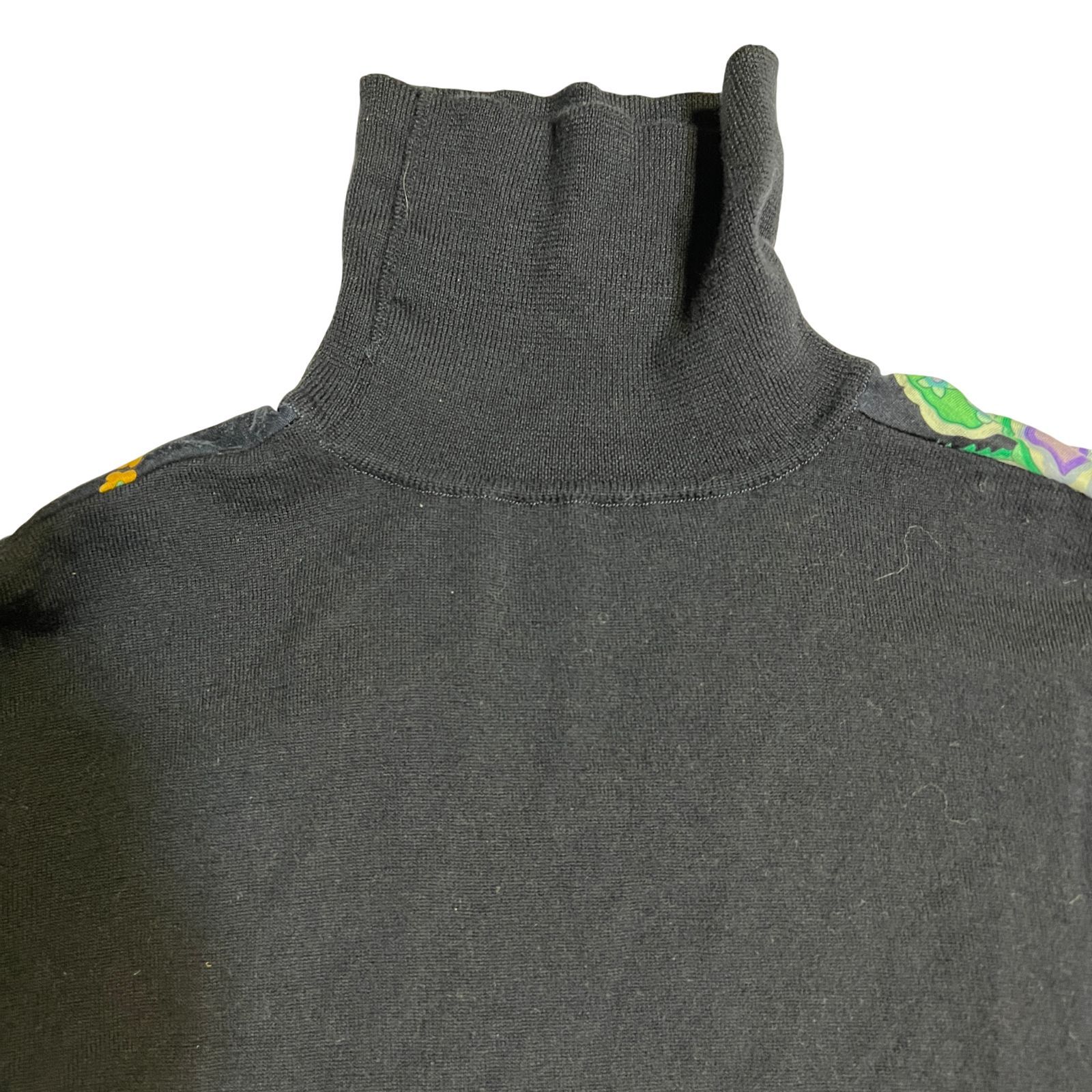 LEONARD レオナール ハイネック ニット シャツ ブラウス 長袖