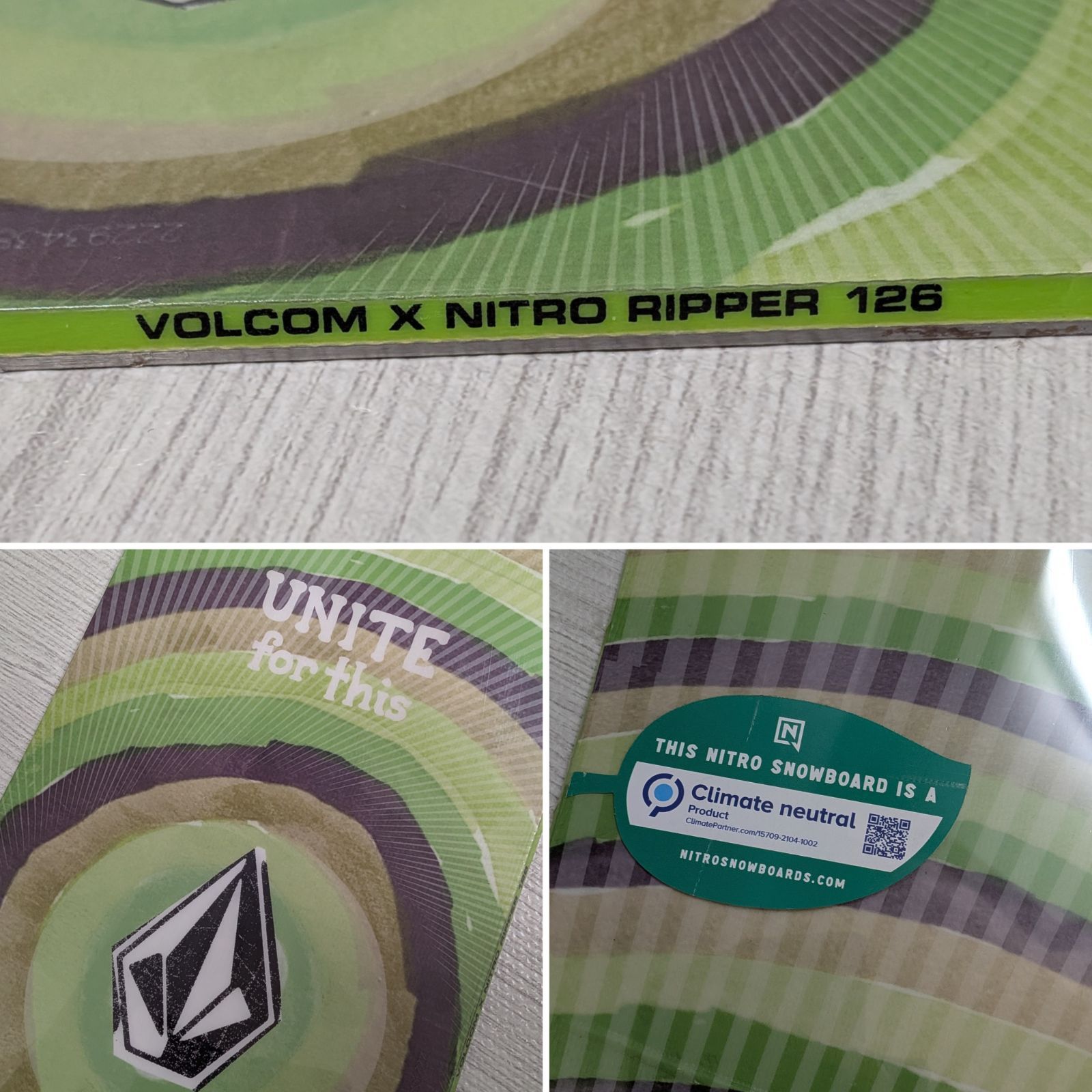 未使用品 VOLCOM ripqer Nitro 126cm 22-23モデル スノーボード