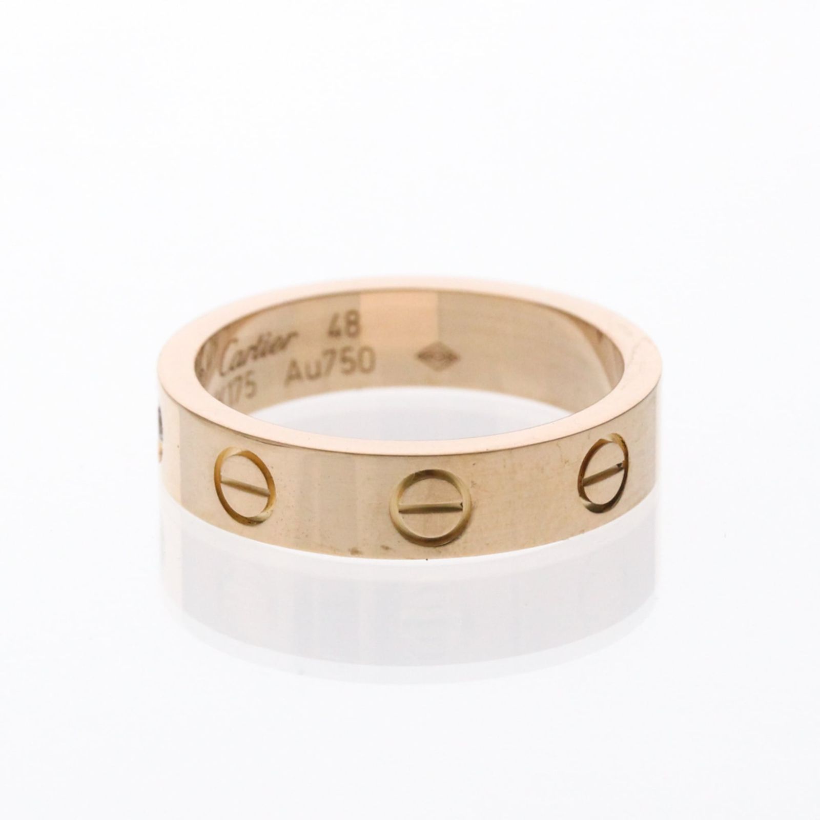 カルティエ(Cartier) ミニラブリング 1P ダイヤモンド K18ピンク