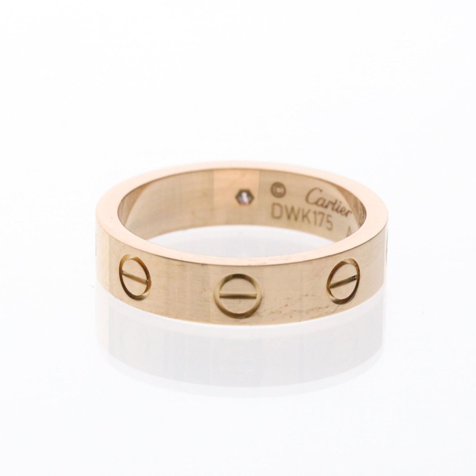 カルティエ(Cartier) ミニラブリング 1P ダイヤモンド K18ピンク