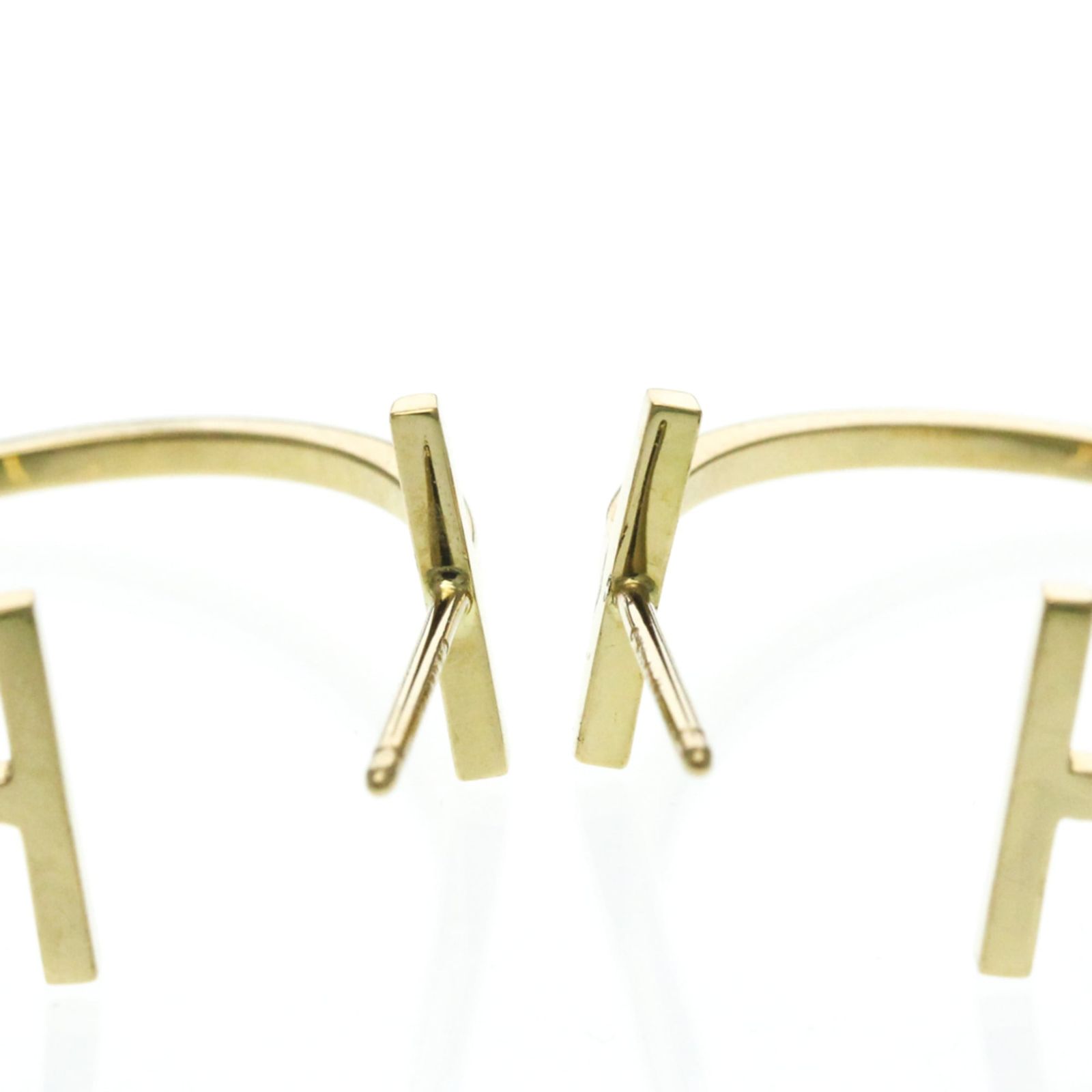 ティファニー(Tiffany) Tワイヤー ピアス 無し K18イエローゴールド